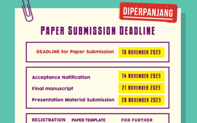 Paper Submission Deadline Diperpanjang!!